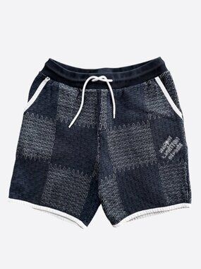 Louis Vuitton Navy & White Damier Shorts